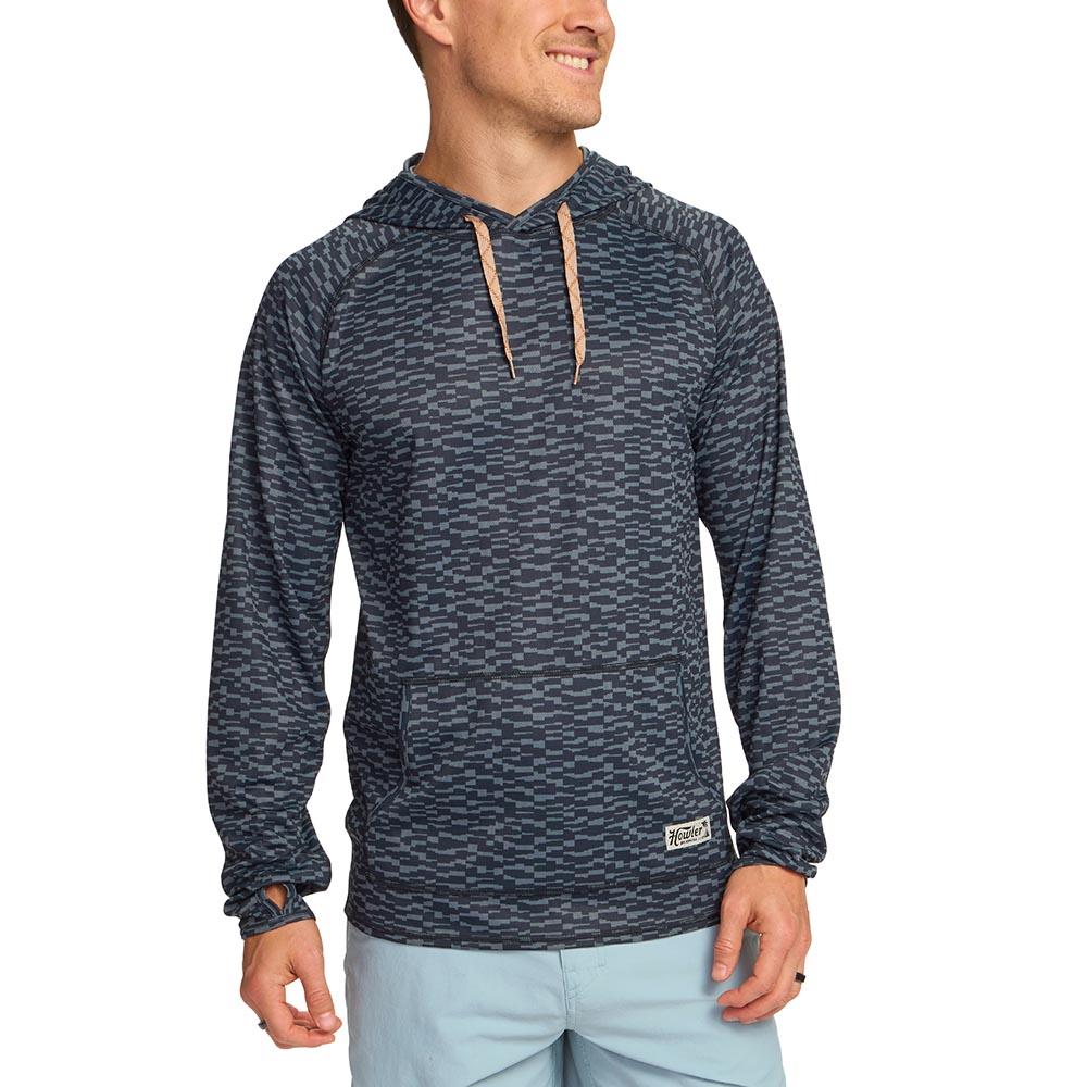 Howler Brothers Loggerhead Hoodie Men's in Canyon Distortion Midnight